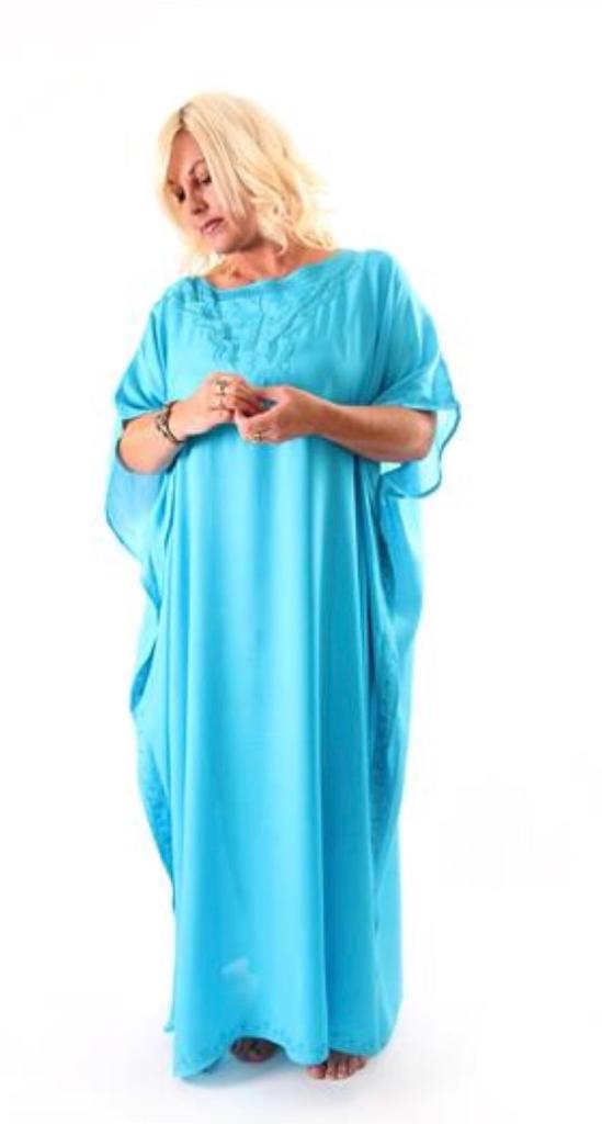 Didi Plain Embroidered Kaftan