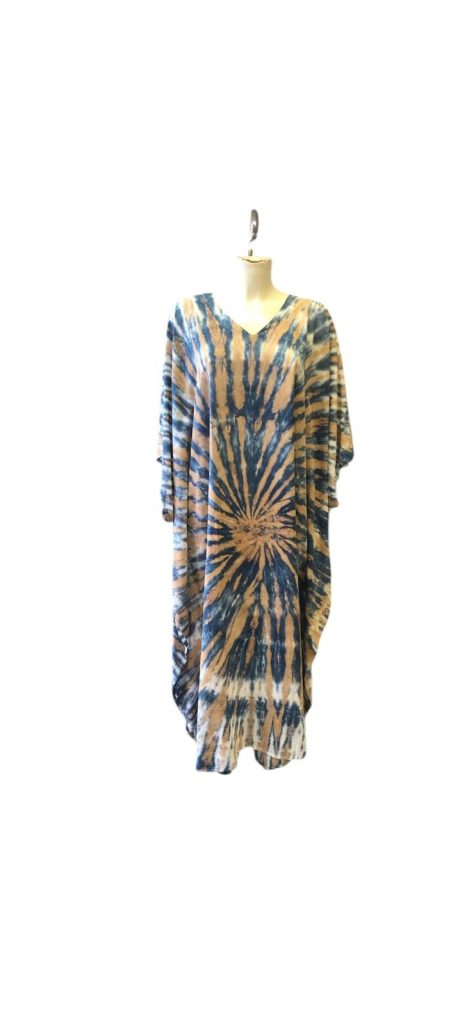 Ikat Swirl Pattern Kaftan