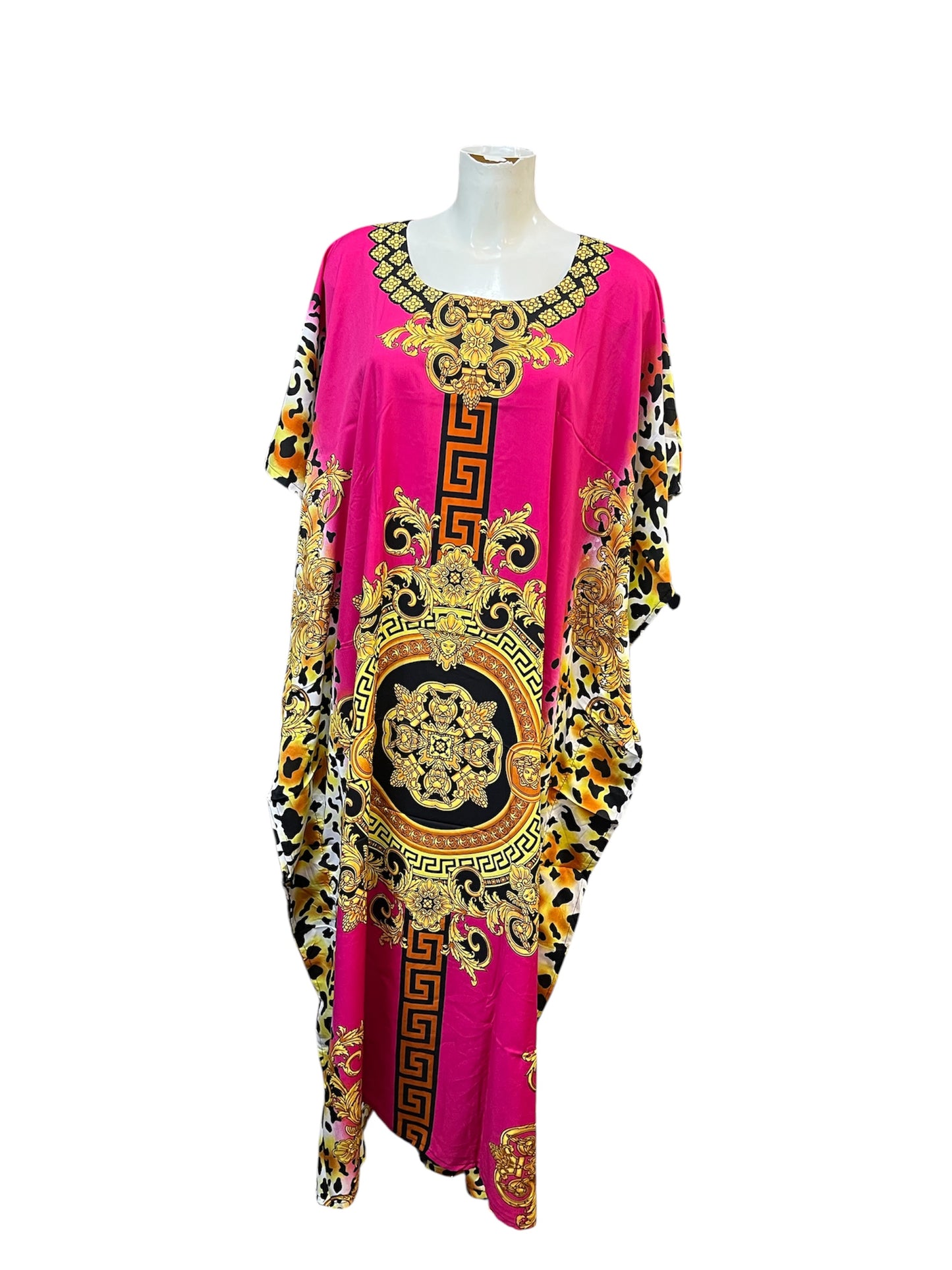 Pink gold ornate kaftan