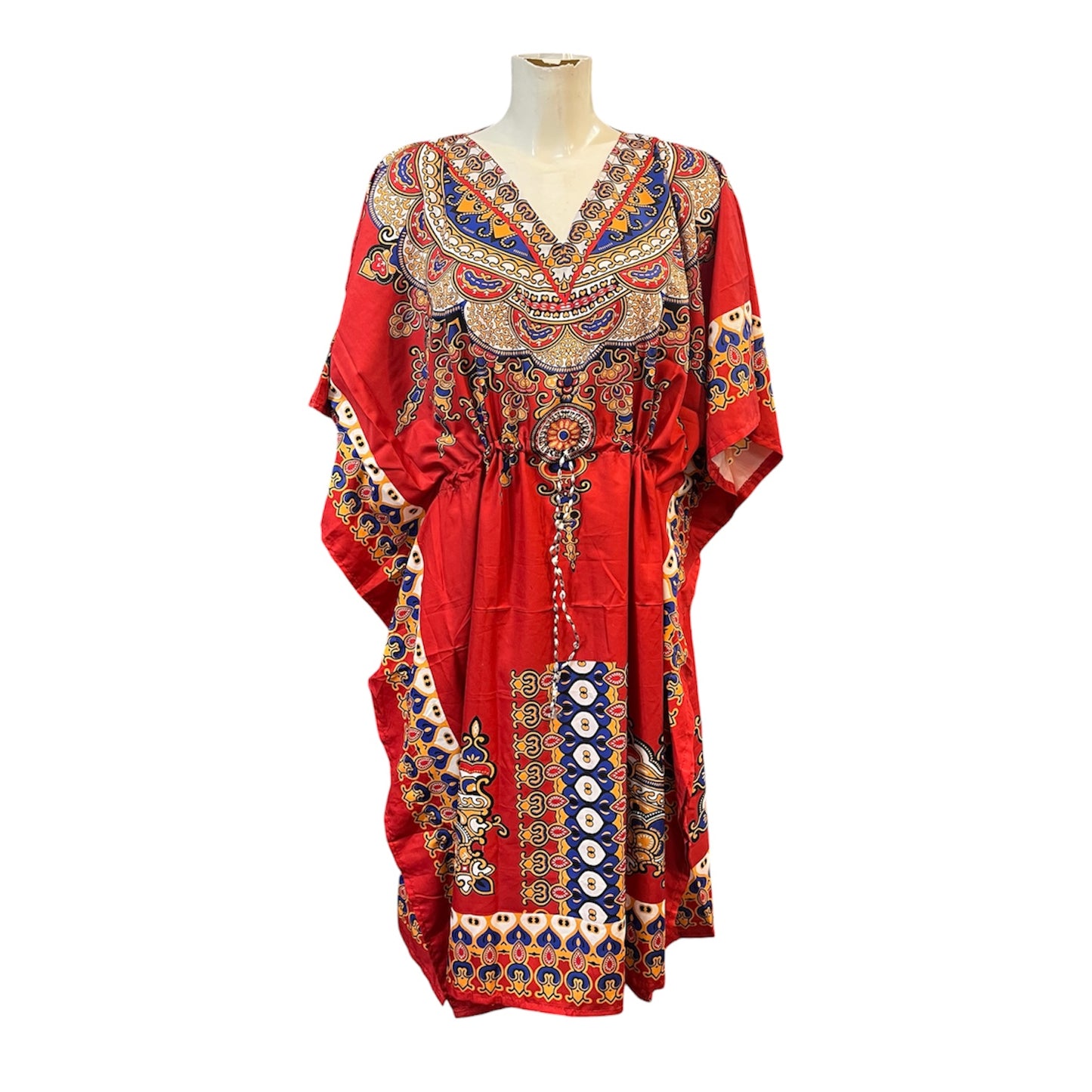 Red African Short Kaftan