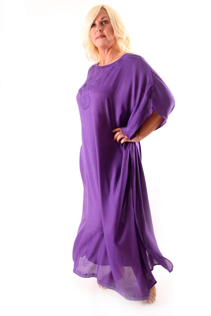 Didi Plain Embroidered Kaftan