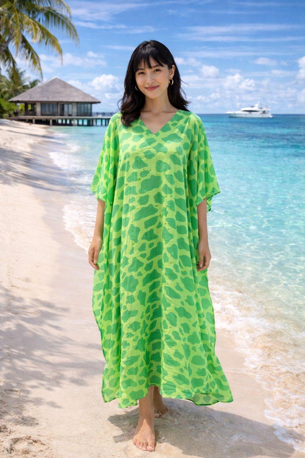 Bold Animal Print Kaftan