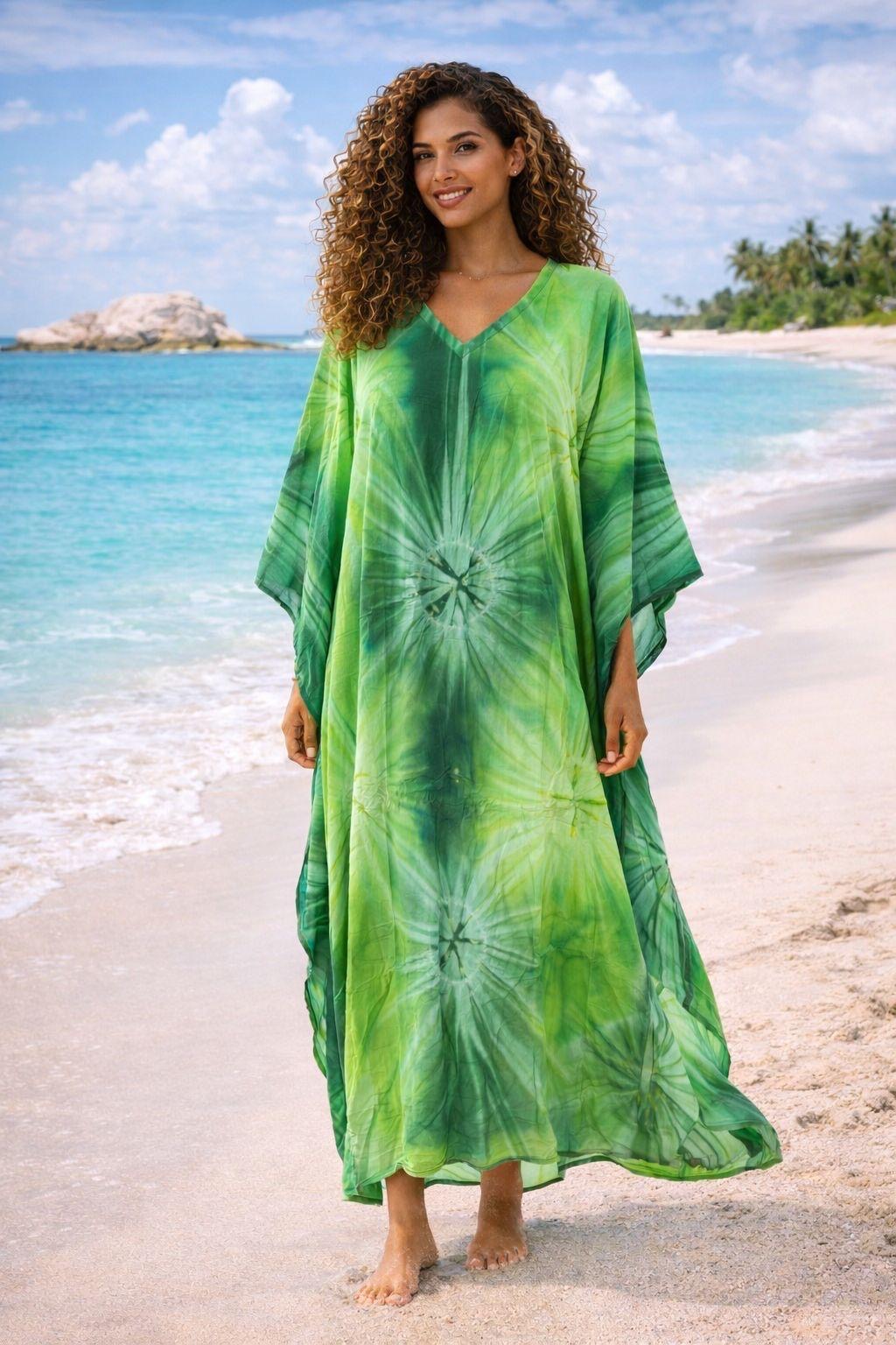 Green Splash Kaftan