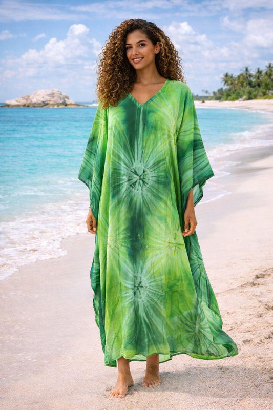 Green Splash Kaftan