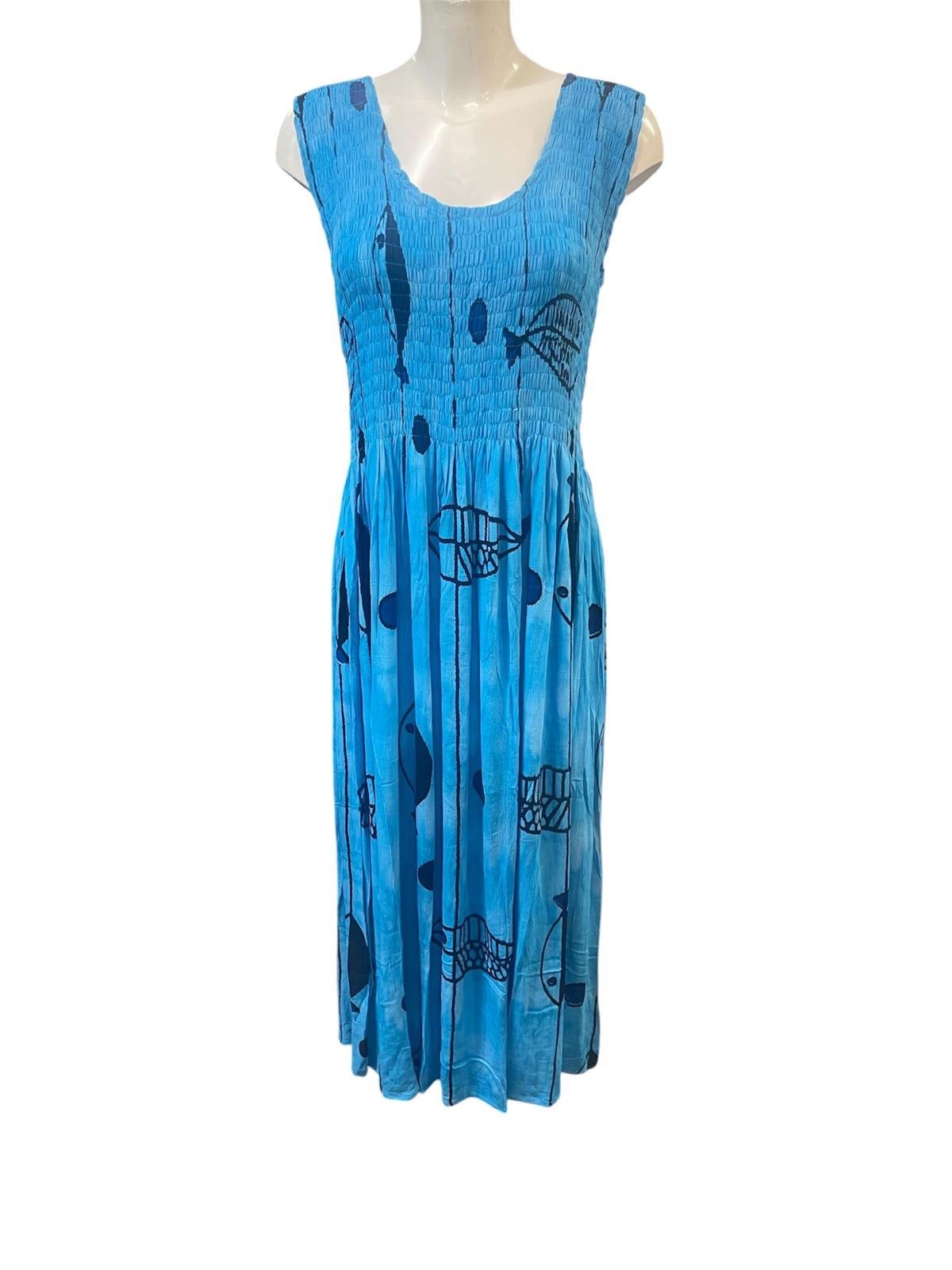 Fish Karetta Dress Vibrant Blue