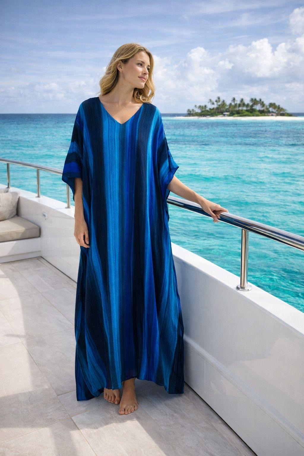 Stripe Multicolour Kaftan