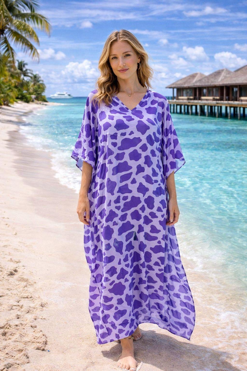 Bold Animal Print Kaftan