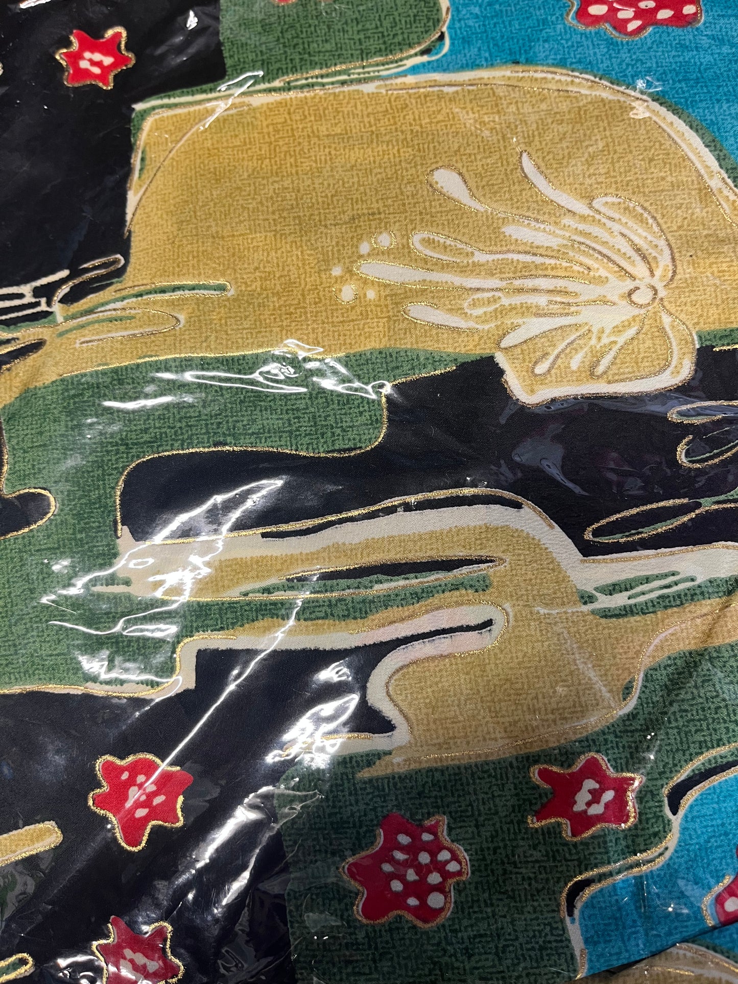 Boho Abstract Silk Kaftan