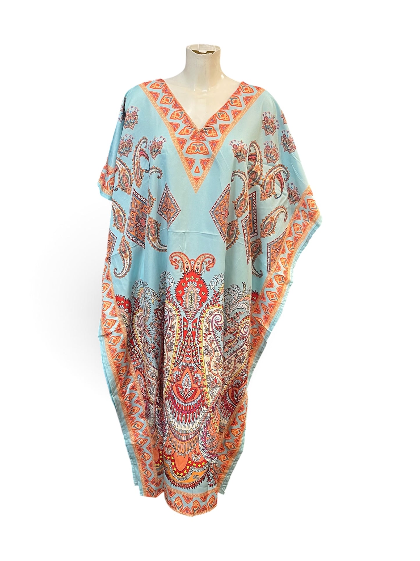 Baby Blue Paisley Kaftan