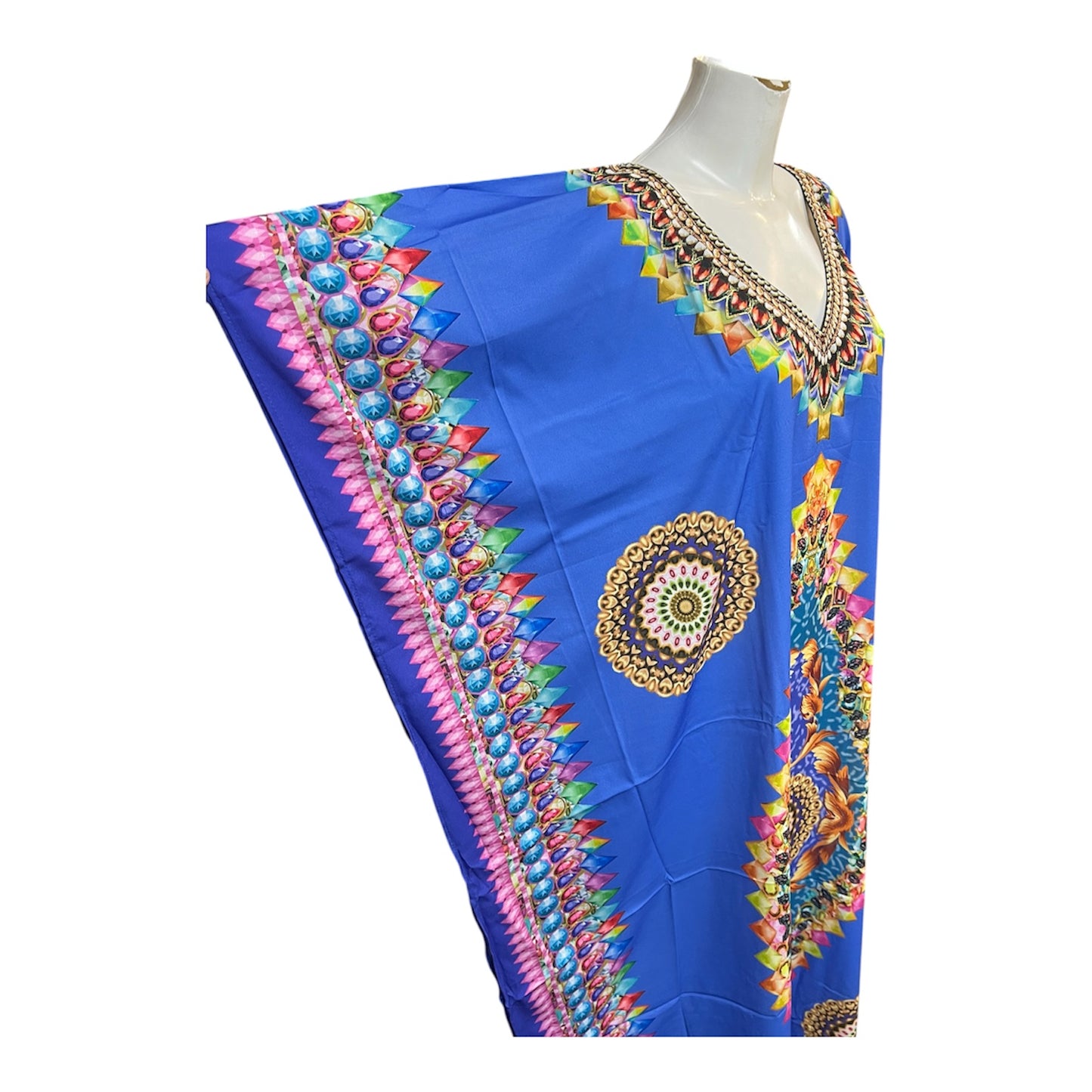 Blue Jewelled Kaftan