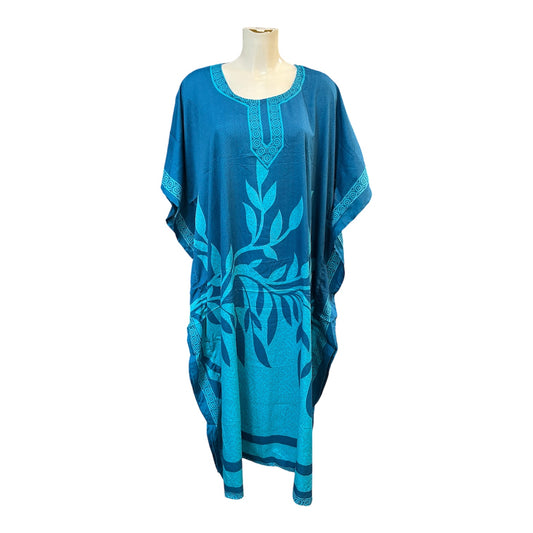 Blue Leaf Kaftan