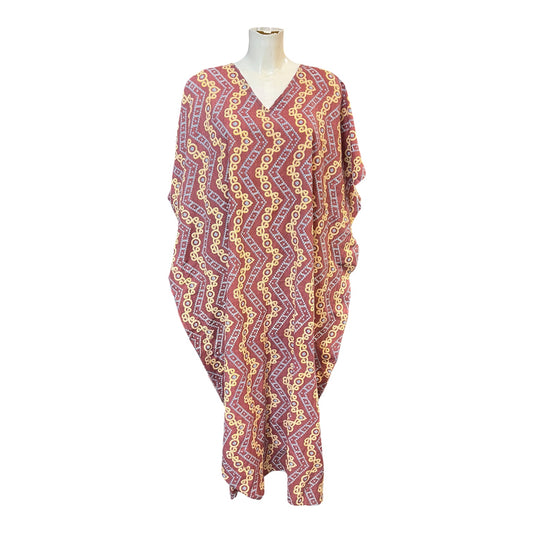 Rust zigzag kaftan