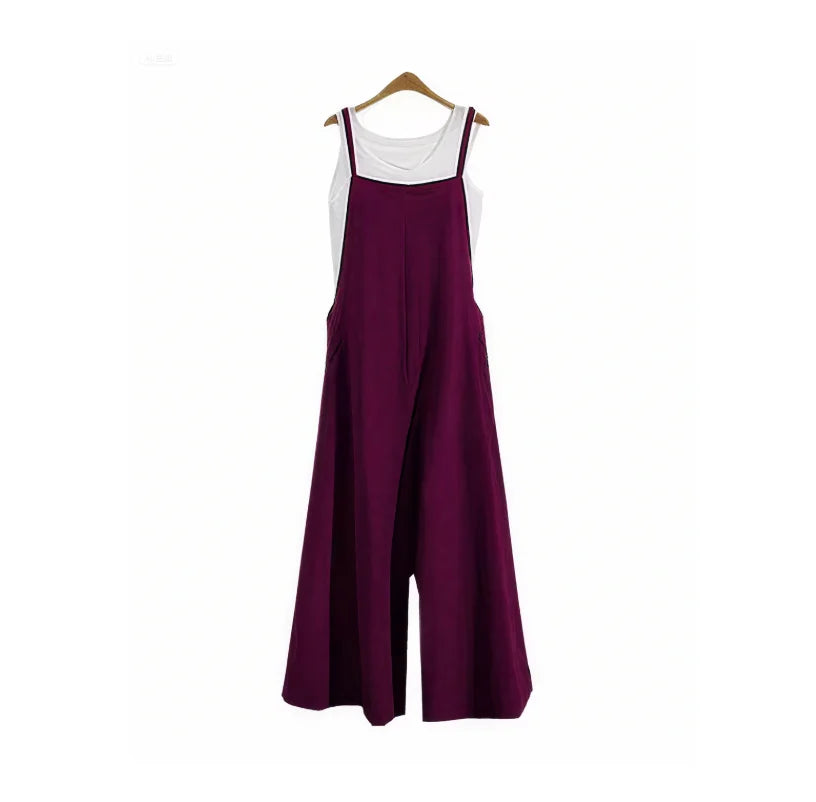 Solid Color Jumpsuit