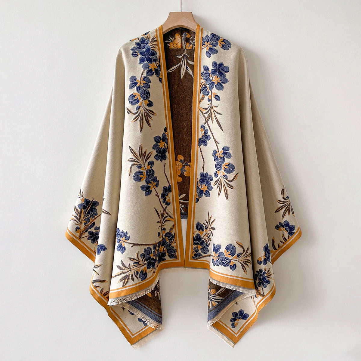 Women's Floral Poncho