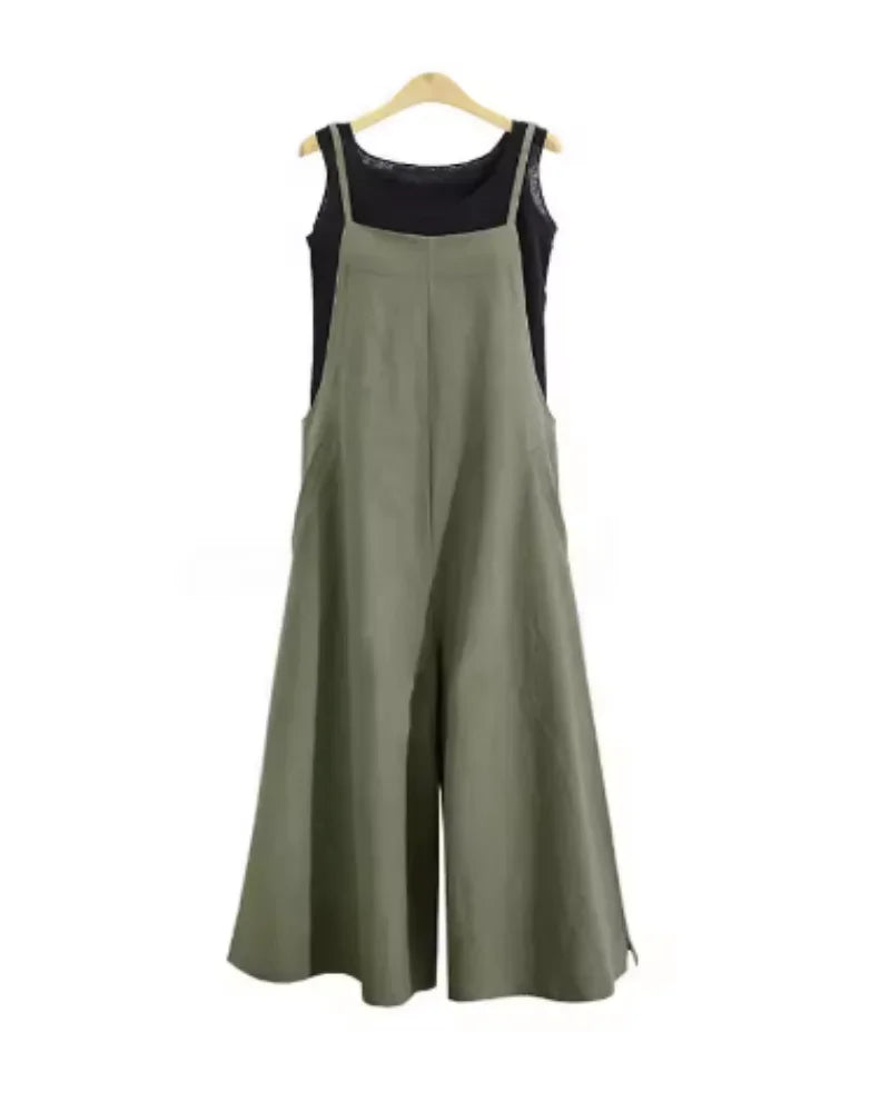 Solid Color Jumpsuit