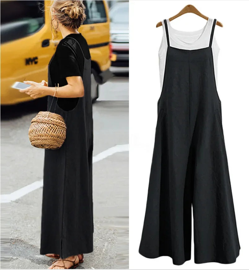 Solid Color Jumpsuit