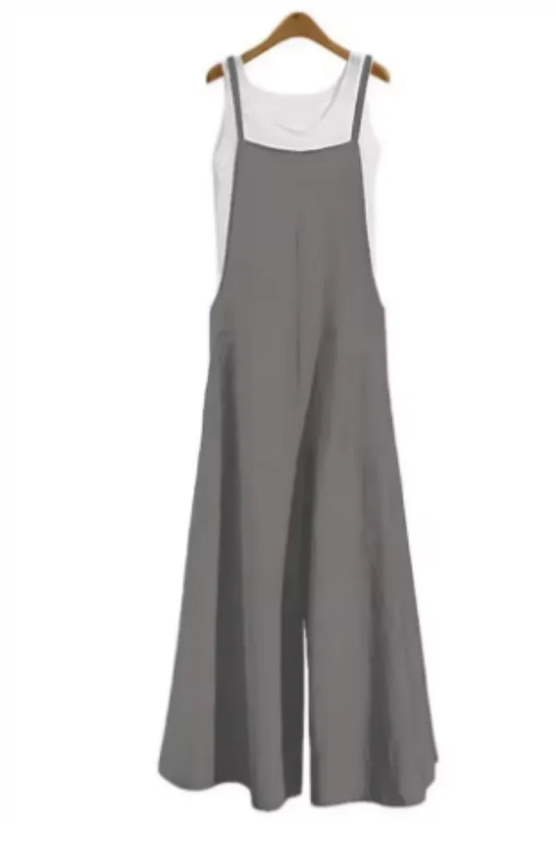 Solid Color Jumpsuit
