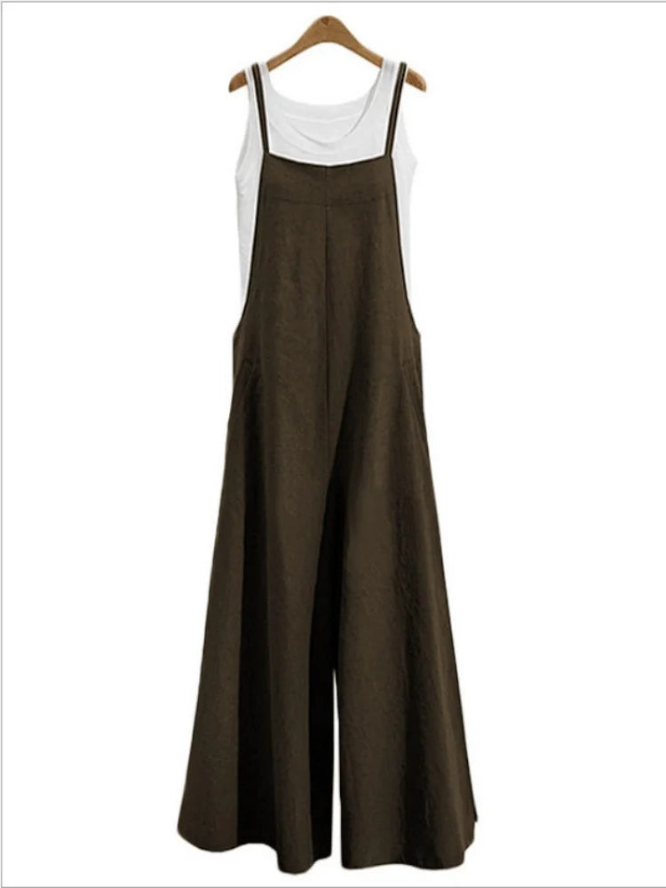 Solid Color Jumpsuit