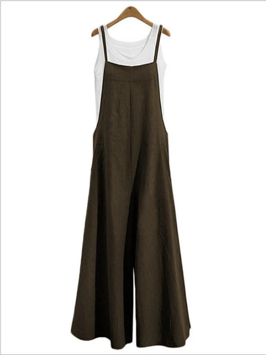 Solid Color Jumpsuit