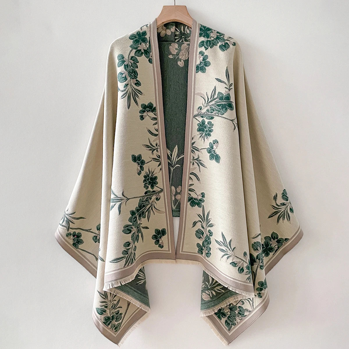 Women's Floral Poncho