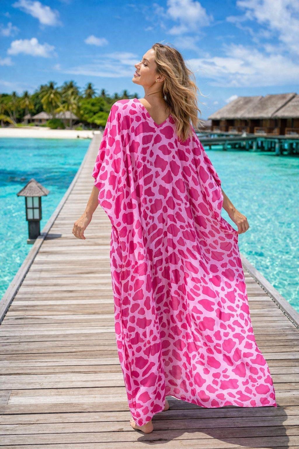 Bold Animal Print Kaftan