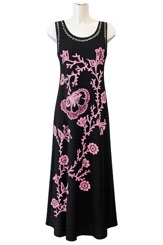 Embroidered Floral Dress