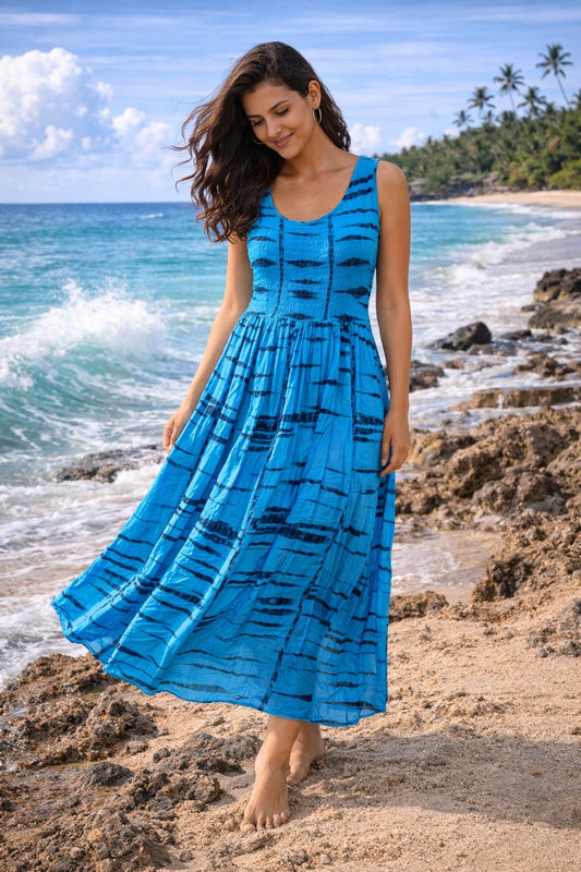 Karetta Tulang Blue Dress