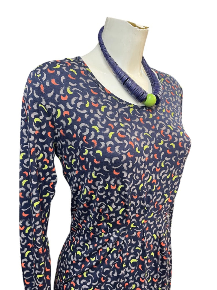 Capri multi coloured navy dress