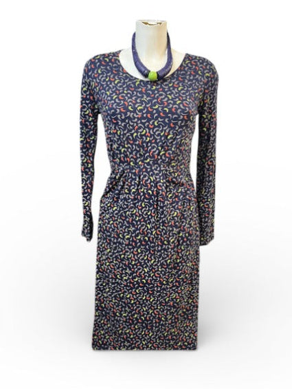 Capri multi coloured navy dress